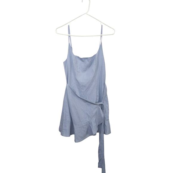NWT! Princess Polly Cottage Hill Mini Dress Blue Adjustable Straps Size 4 Small - Picture 2 of 9